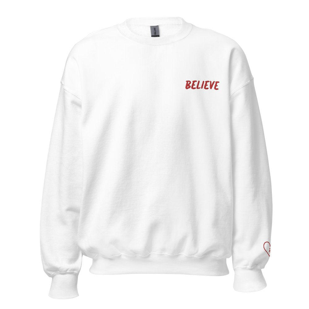 Believe Embroidered – Personalized with Heart - Victoriousvibes