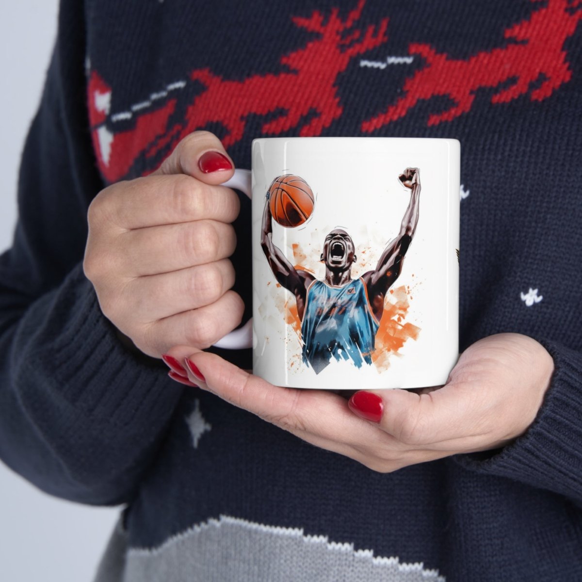 Champions Embrace the Victory Basketball Mug - Victoriousvibes