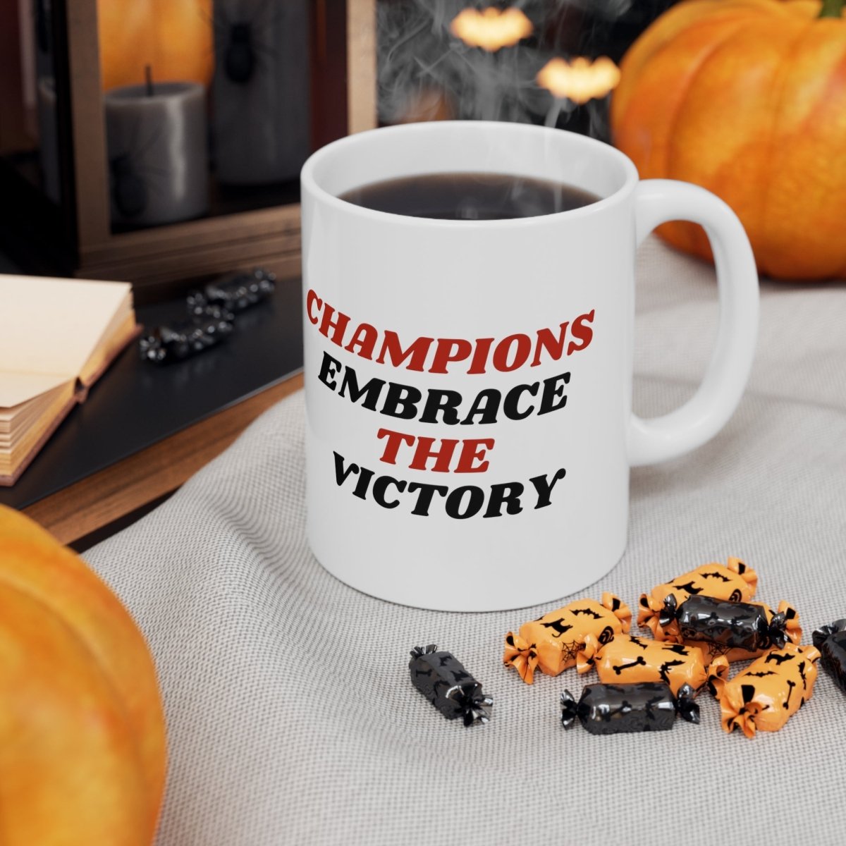 Champions Embrace the Victory Basketball Mug - Victoriousvibes