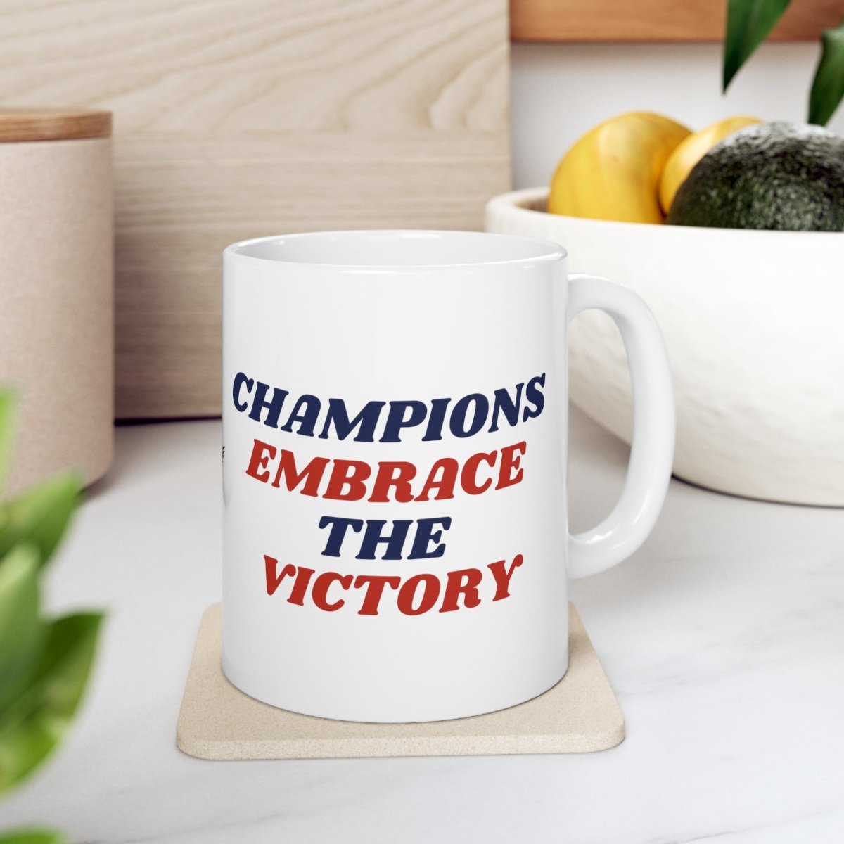 Champions Embrace the Victory Football Mug - Victoriousvibes