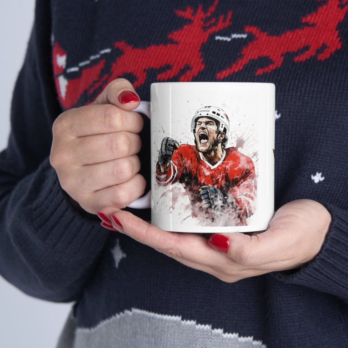 Champions Embrace the Victory Hockey Mug - Victoriousvibes