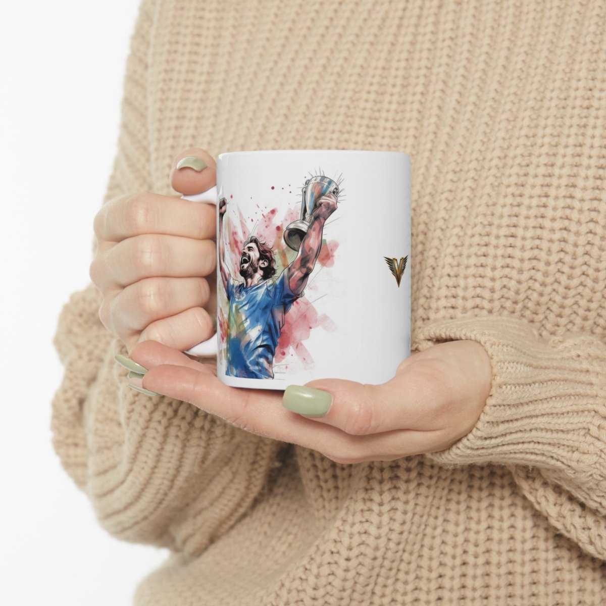 Champions Embrace the Victory Soccer/Football Mug - Victoriousvibes