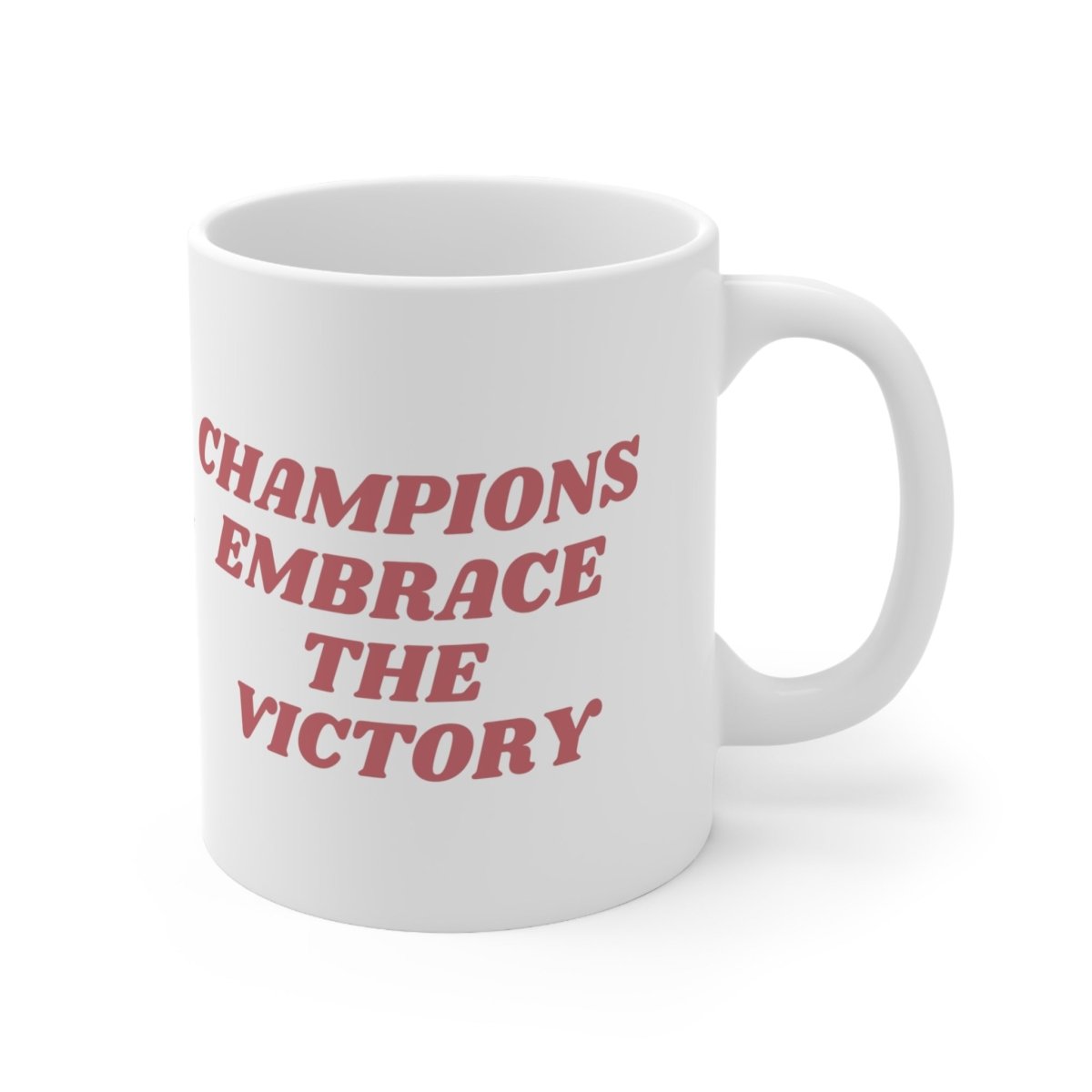 Champions Embrace the Victory Soccer/Football Mug - Victoriousvibes