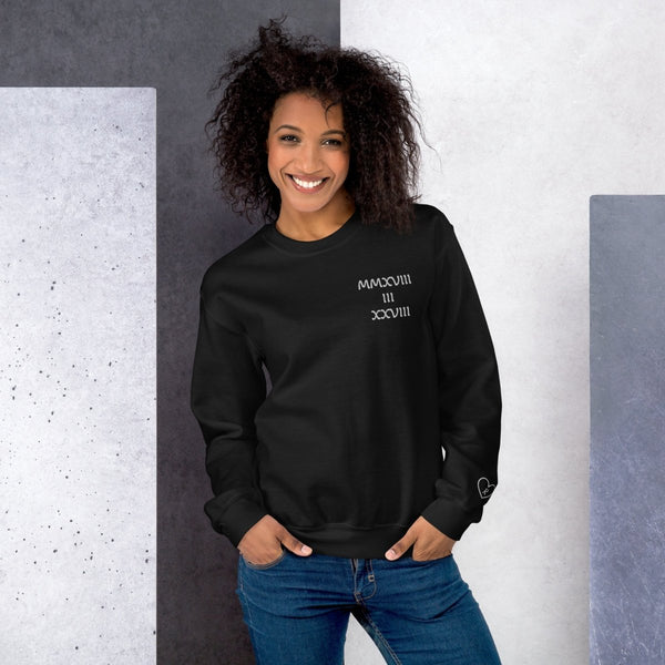 Custom Date Sweatshirt - Victoriousvibes